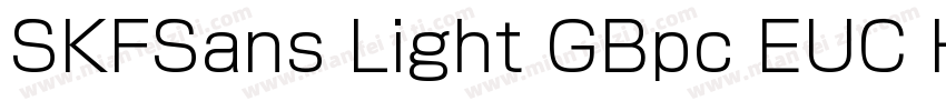 SKFSans Light GBpc EUC H字体转换